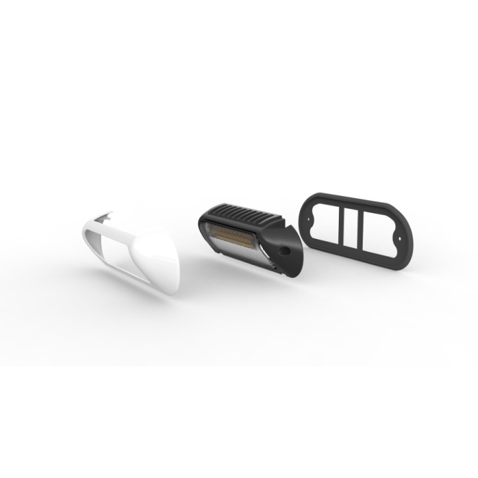 Lampa de lucru cu lumina de avertizare 48W + 18W, 2053 lumeni Lampa de lucru cu lumina de avertizare 48W + 18W, 2053 lumeni
